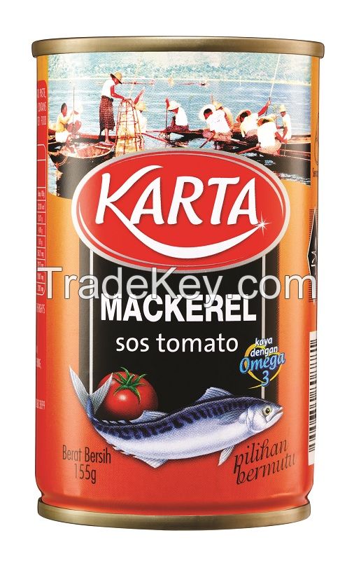 Karta Mackerel in Tomato Sauce (Tall can)