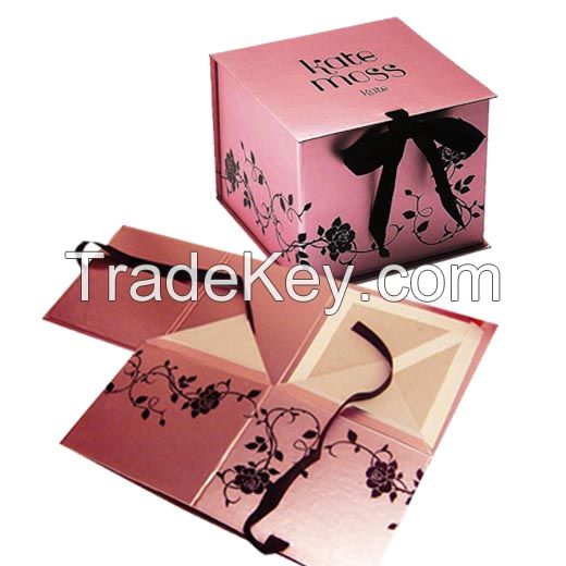 high quality Foldable gift paper box with magntic