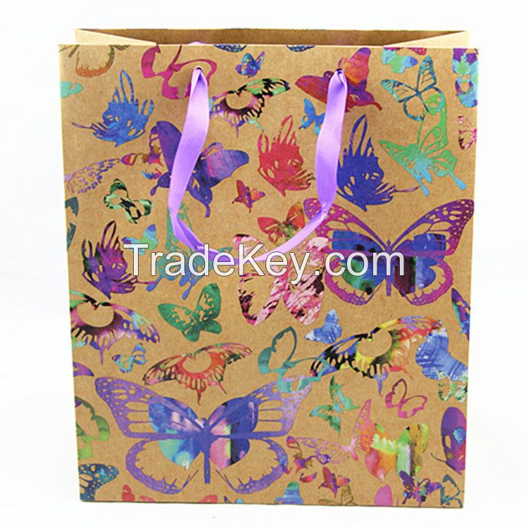 Accept Custom Order and Offset Printing Surface Handling brown paper bags