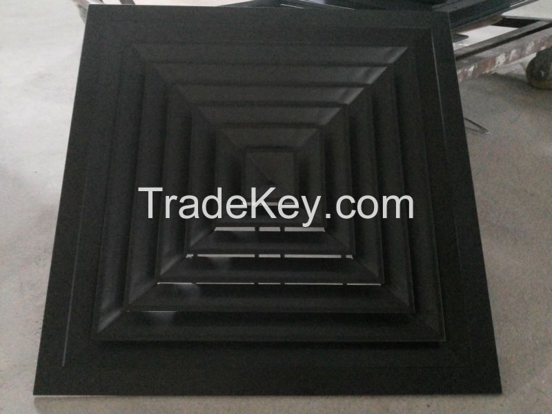 Aluminum square ceiling air diffuser