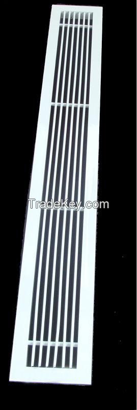 Aluminum linear air grille