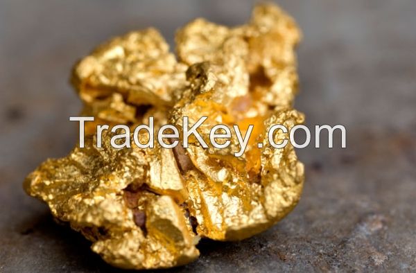 Gold bars and alluvial dust