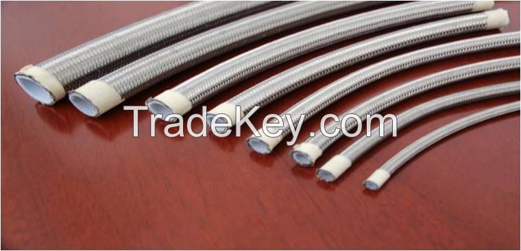 Teflon PTFE stainless wire braiding tube