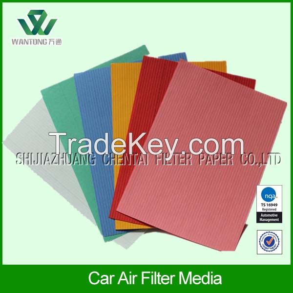 light duty acrylic car air filter paper