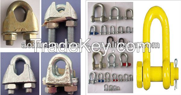 Galvanized stainless steel wire rope clips