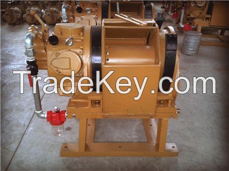 10 ton, 15 ton pneumatic driven air winch for mining, oil field, ships