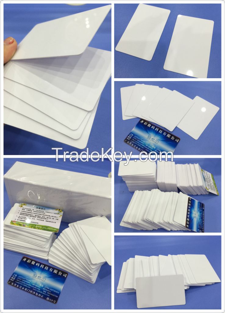 Free Samples 86 * 54 * 0.76mm Blank Inkjet PVC ID Card for Epson Inkjet Printer with Coating 