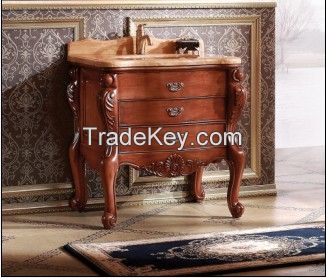 Customized Vintage Style Bathroom Wood Bathroom Cabinets