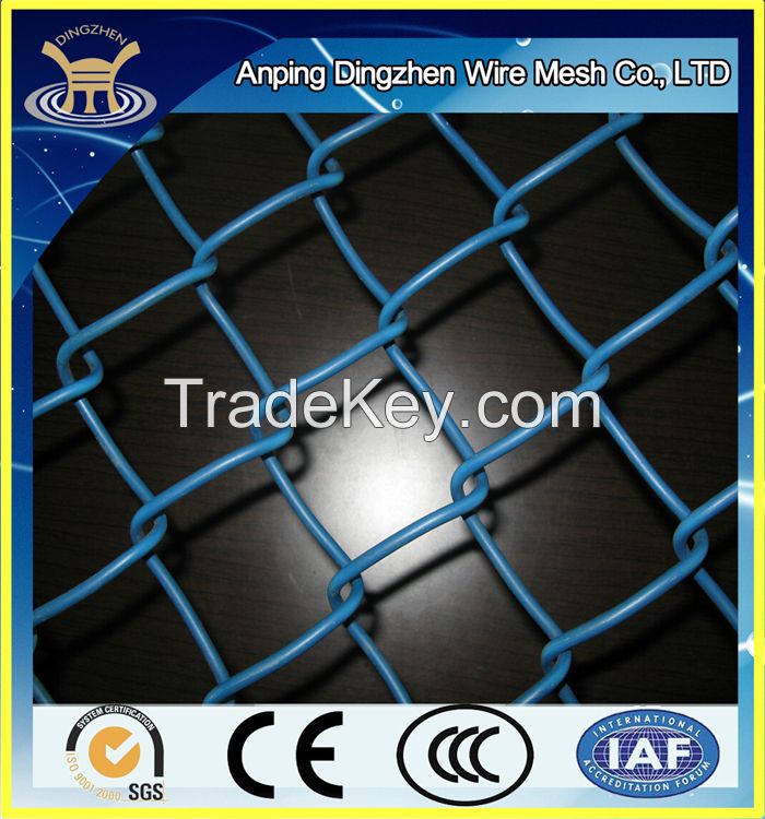 High elasticity PVC coated chain link fence