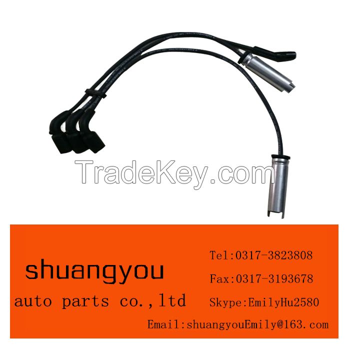 auto spare parts daewoo Lanos ignition cable set ignition cable ignition wire spark plug ignition coil with cheap price