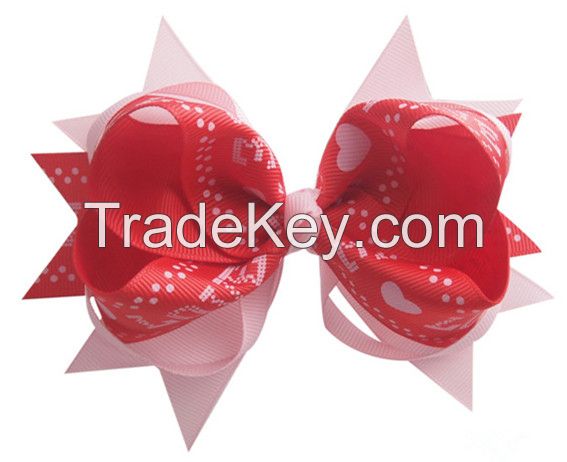 2015 New Design Grosgrain Ribbon  Big Hair Bow