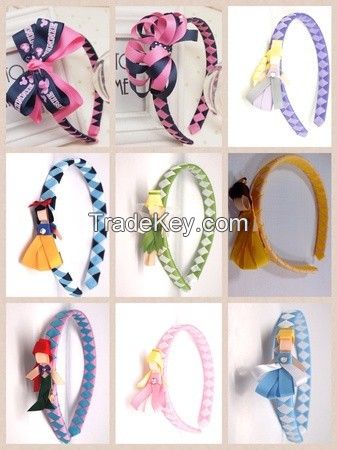 grosgrain ribbon hair bows with headband