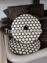 diametre 100mm flexible marble dry polishing pad