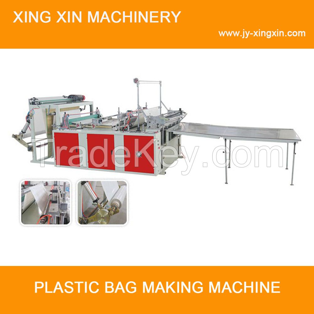 Dual-servo heavy bag making machine