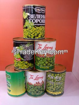 canned green peas