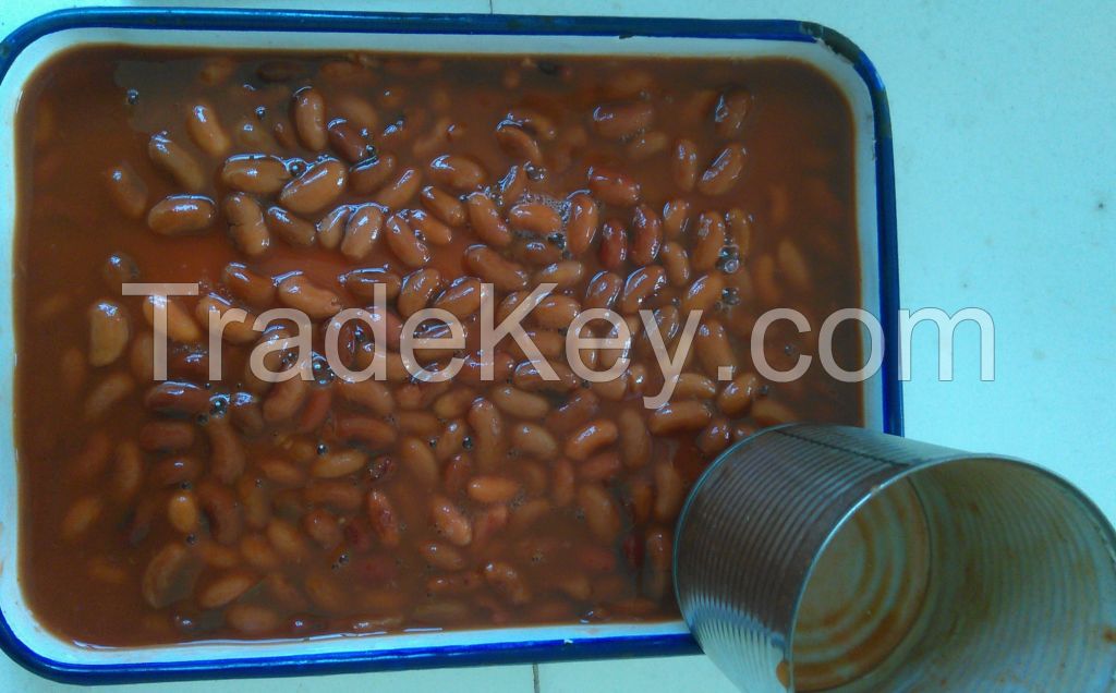 canned red kidney beans in tomato sauce