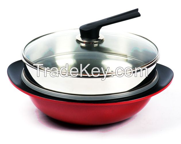 Multi purpose jumbo wok / steamer