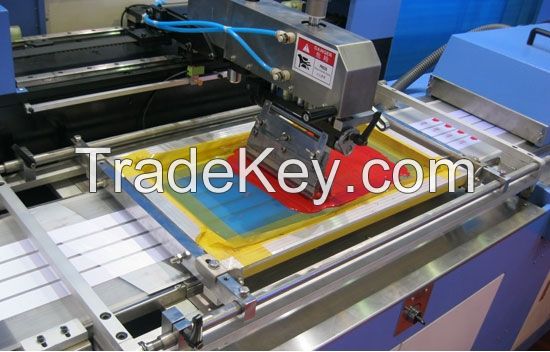 Multicolors satin ribbons automatic screen printing machine with CE