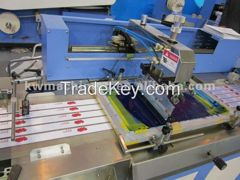 satin label screen printing machine/lanyard ribbons screen printing machine