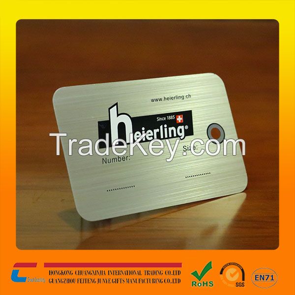stainless steel card metal business card for your business