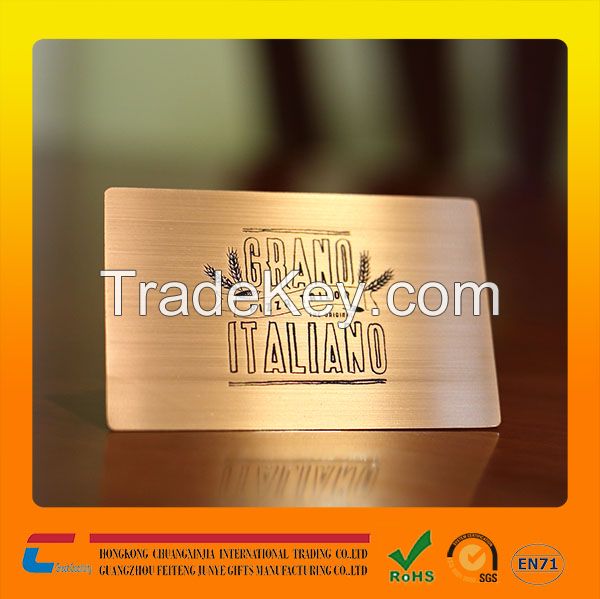 stainless steel card metal business card for your business