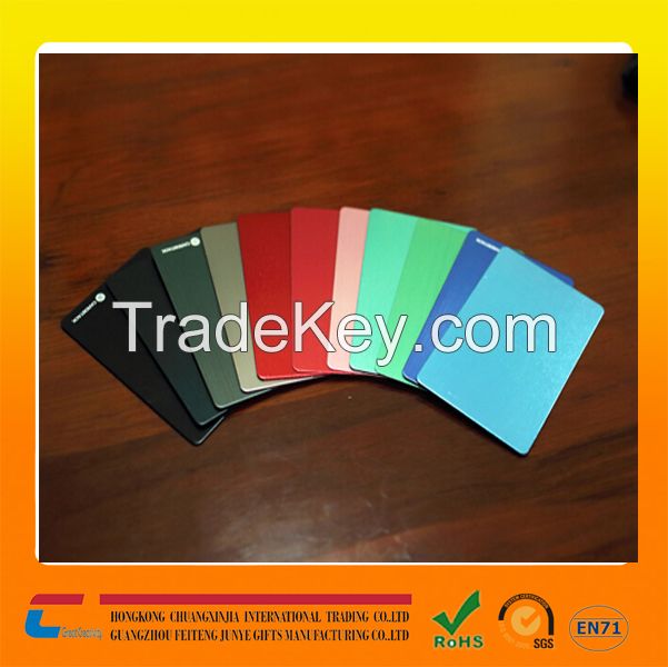 aluminum card anodized any color aluminum card