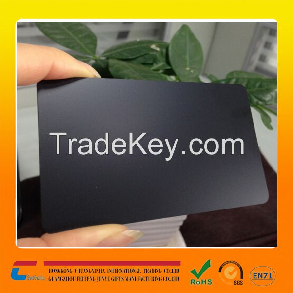 Stainless Steel Metal Card Matt Black Metal Business Card