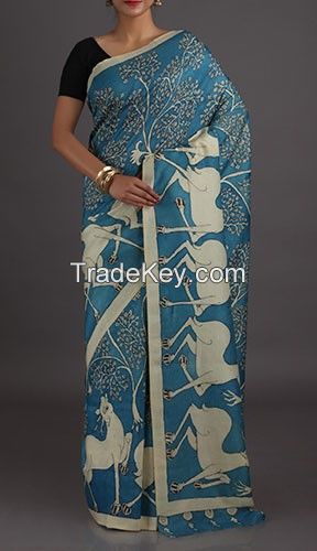 Hand Painted Silk Sarees 