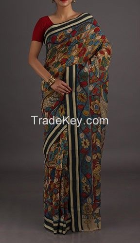 Hand Painted Silk Sarees 