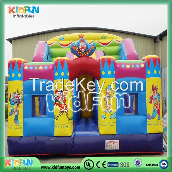 High quality hotsell Clown inflatable slides