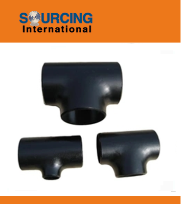 Butt weld fittings carbon steel pipe tee equal or reducing