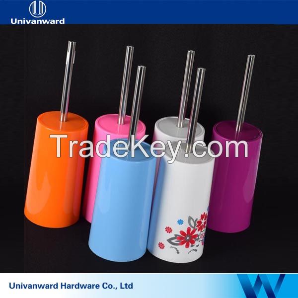 bathroom accessory toilet accessory colourful toilet brush with metal handle