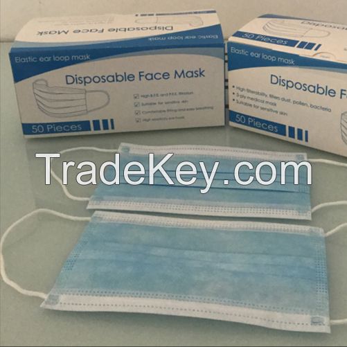 Disposable Surgical 3 ply Face Mask