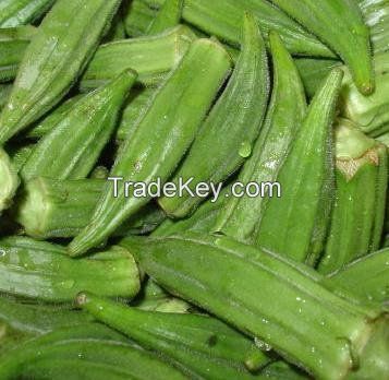Dried organic okra