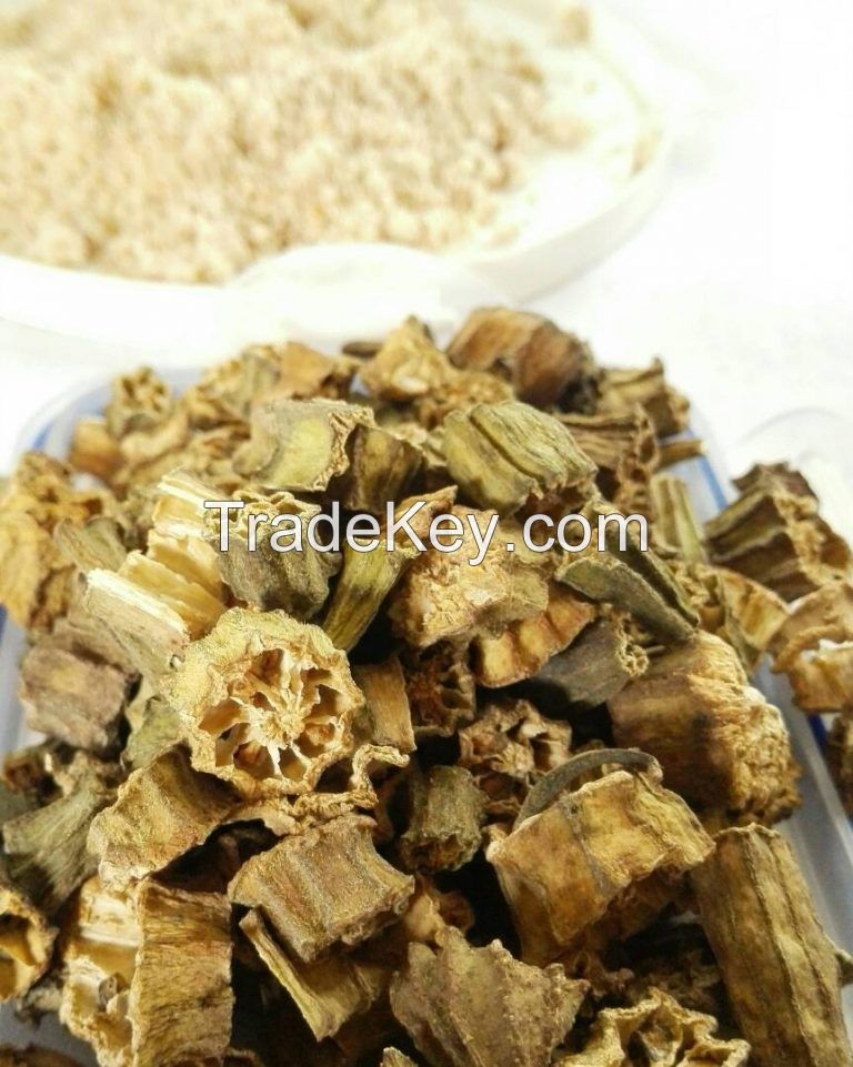 Dried organic okra