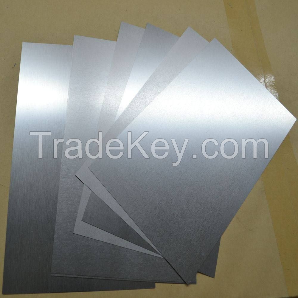 High Purity 99.95% OEM Thickness Of (0.1-0.9)mm Tungsten Sheet Or Plate Per Kg