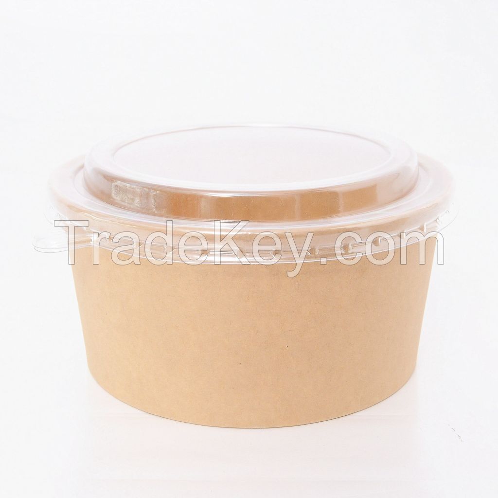 Ready to ShipIn Stock Fast Dispatch Custom disposable biodegradable kraft bowls and ice cream paper cup with lids