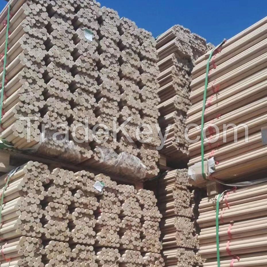 Wholesale custom wooden rod bamboo pole raw material bamboo round stick