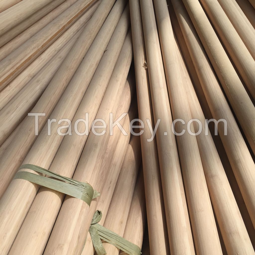 Wholesale custom wooden rod bamboo pole raw material bamboo round stick