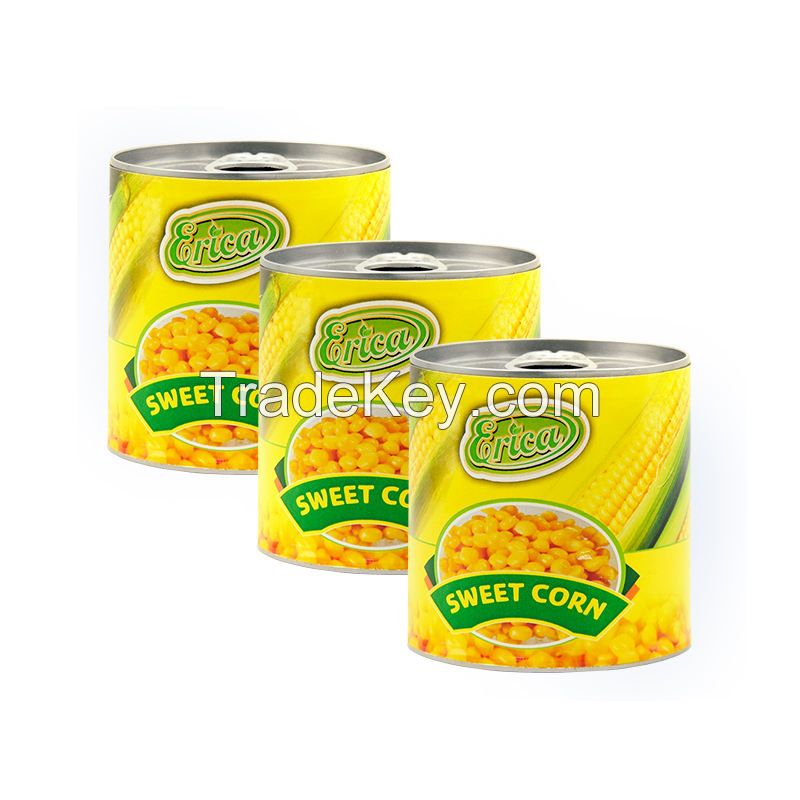 Manufacturer of Canned Sweet Corn Easy Open good taste Sweet Kernel Corn in Can