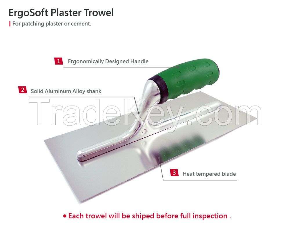 Drywall Tools Hardened Stainless Steel High-Impact Handle Sheetrock Gyprock Wall-Board Plasterboard Plastering Float Trowel