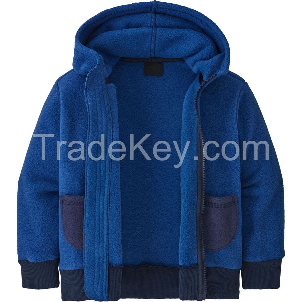 Custom Baby Winter Jackets 3 6 Months Boys Girls Outerwear Recycled Polyester Fleece Jackets