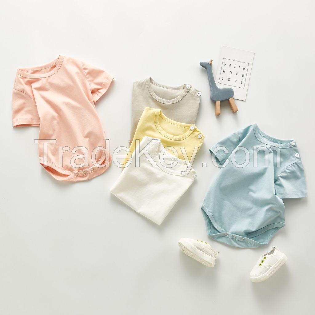 New design 100% cotton baby romper bamboo baby romper zipper