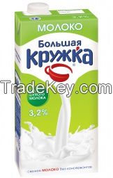 UHT Milk Bolshaya Kruzhka 3,2% 1980 g