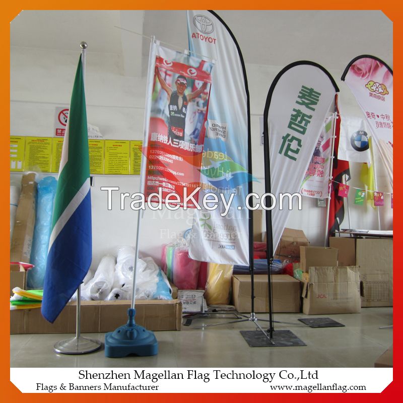 polyester beach flag feather flag customized OEM service china manufacturer