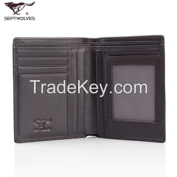 2015 hot sale genuine leather men wallet