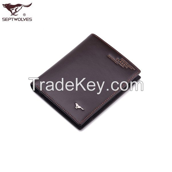 Hot sale genuine leather men wallets