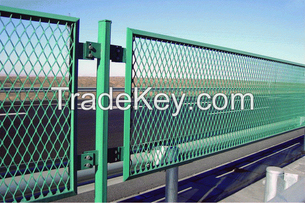 Expended steel fence  