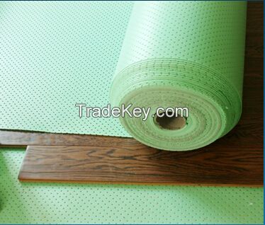 2mm perforated IXPE foam underlayment with 40 microns PE film for unde