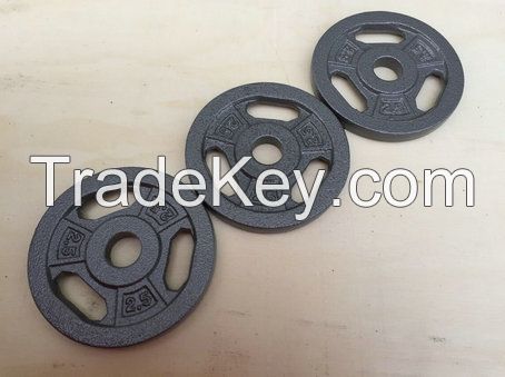 electrostatic spray weight plate with three handles